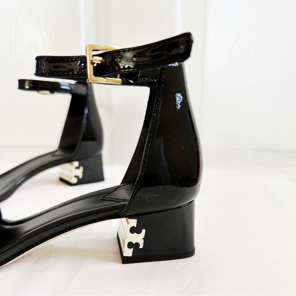 Tory Burch Finley black Patent Leather sandals - Picture 2 of 11